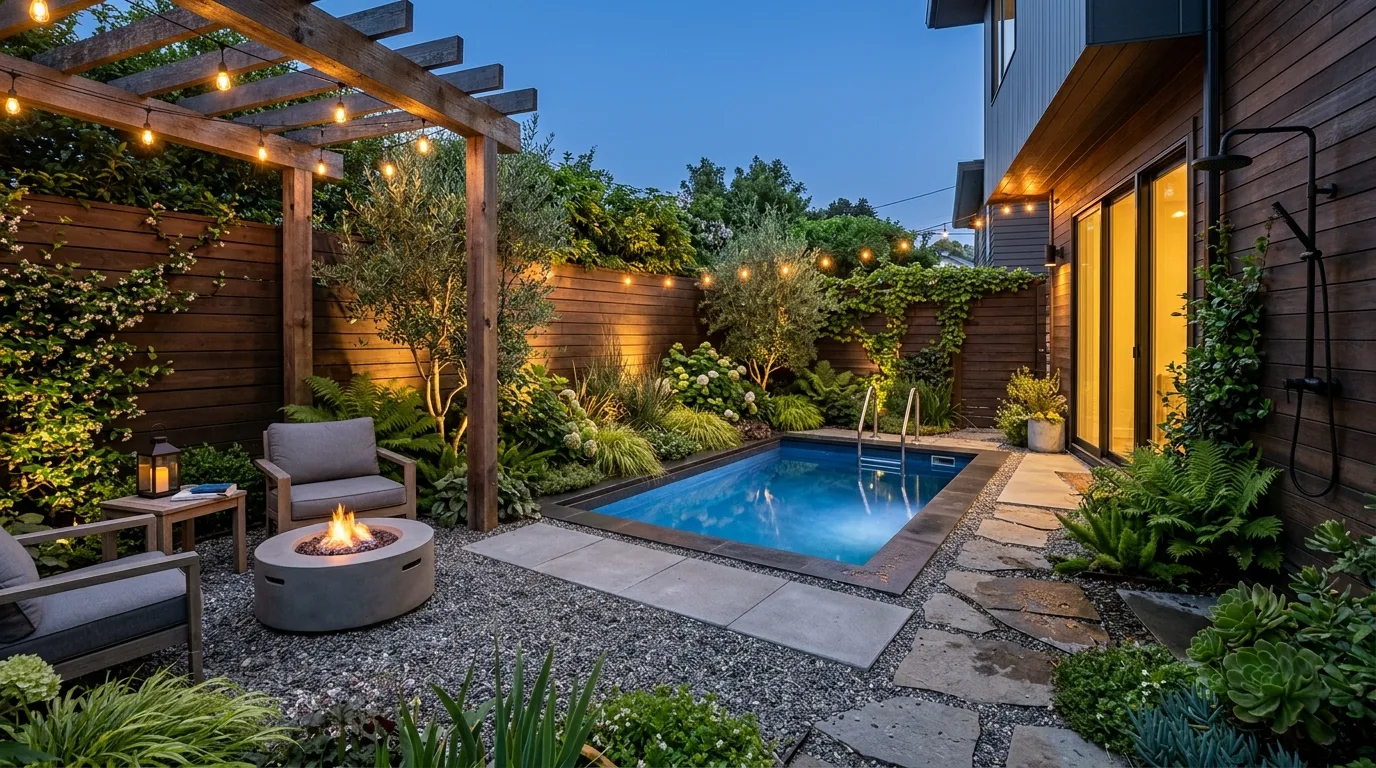 Compact Fiberglass Pool